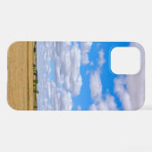 Coque iPhone 12 Harvested wheat fields (Verso Horizontal)