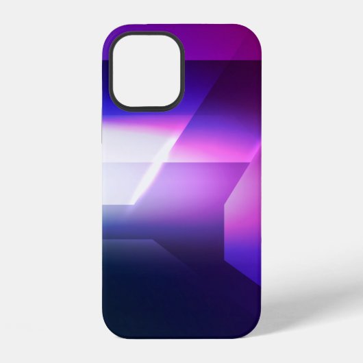 Coque iPhone 12 Hexagonal Abstrait forme arrière-plan abstrait, ar (Verso)