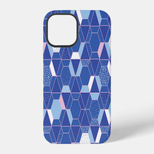 Coque iPhone 12 Hexagons, triangles : motif abstrait géométrique.