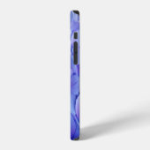 Coque iPhone 12 Hydrangée bleue (Côté gauche)