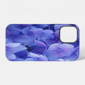 Coque iPhone 12 Hydrangée bleue (Verso Horizontal)