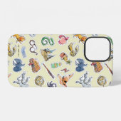 Coque iPhone 12 Icônes Harry Potter à l'aquarelle (Verso Horizontal)