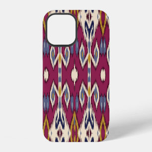 Coque iPhone 12 Ikat Chevron : Élégance Ethnique