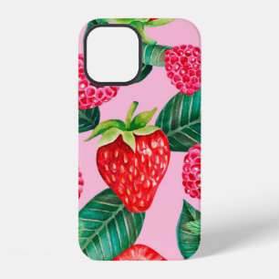 Coque iPhone 12 Illustration de l'aquarelle dessinée à la main mot