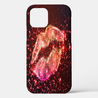 Coque iPhone 12 Illustration de lèvres modifiable : Conception gra