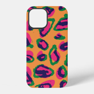 Coque iPhone 12 Illustration de patte d'imprimé d'animal léopard à