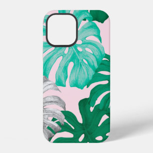 Coque iPhone 12 Illustration dessinée à la main de feuilles de mon