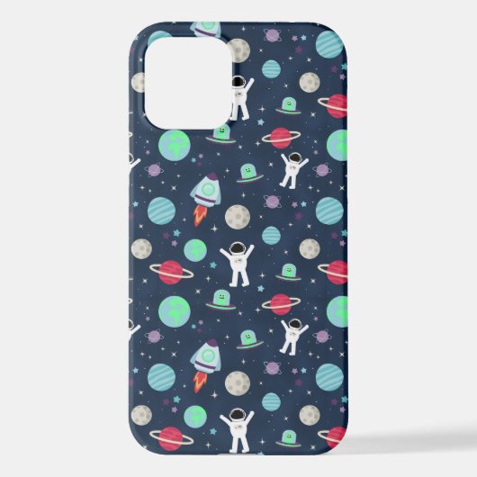 Coque iPhone 12 Illustration du Motif spatial (Verso)