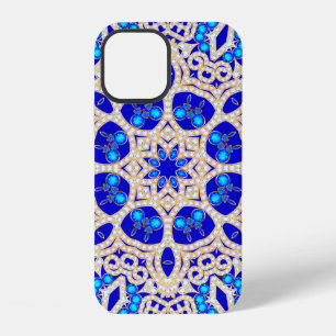 Coque iPhone 12 Illustration d'un fond vintage avec des pierres pr