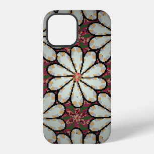 Coque iPhone 12 Illustration Motley. Petites fleurs colorées. Spri