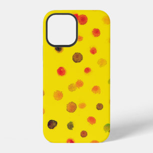 Coque iPhone 12 Image abstraite dessinée à la main avec des points