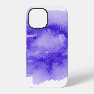 Coque iPhone 12 Image de fond aquarelle abstraite avec un liquide