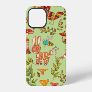 Coque iPhone 12 Image de la vie forestière. Flore et faune. Vinta