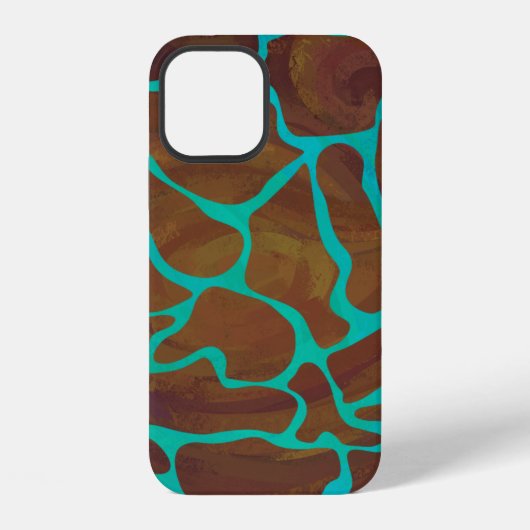 Coque iPhone 12 Impression de girafe sauvage (Verso)