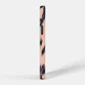 Coque iPhone 12 Imprimé léopard : conception textile sans couture. (Côté droit)