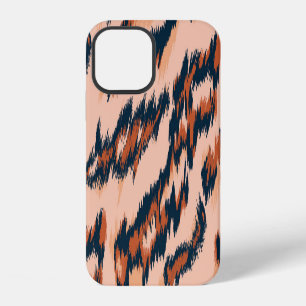 Coque iPhone 12 Imprimé léopard : conception textile sans couture.
