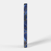 Coque iPhone 12 Incrustation de Lapis Lazuli avec une garniture do (Côté droit)