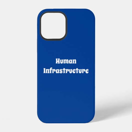 Coque iPhone 12 Infrastructure humaine (Verso)