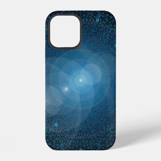 Coque iPhone 12 Intelligence artificielle des polygones (Verso)