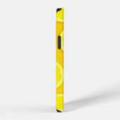Coque iPhone 12 Iphone graphique jaune vif à tranche de citron (Côté droit)