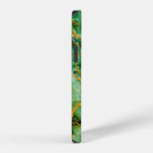 Coque iPhone 12 Jade et or (Côté droit)