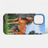 Coque iPhone 12 J'adore les chevaux (Verso Horizontal)