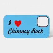 Coque iPhone 12 J'AIME Cheminée Rock (Verso Horizontal)