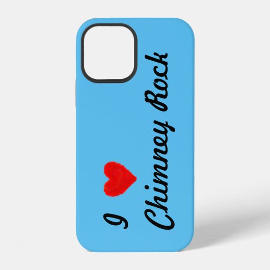 Coque iPhone 12 J'AIME Cheminée Rock (Verso)