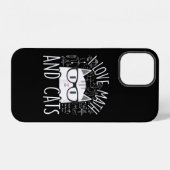 Coque iPhone 12 J'Aime Les Maths Et Les Chats Cute Kitty Chat (Verso Horizontal)