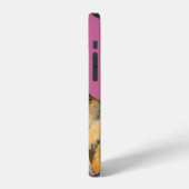 Coque iPhone 12 J'aime mon Greyhound (Côté gauche)