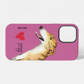 Coque iPhone 12 J'aime mon Greyhound (Verso Horizontal)