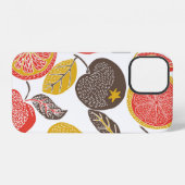 Coque iPhone 12 jardin de fruits avec oiseau (Verso Horizontal)