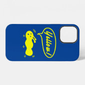 Coque iPhone 12 Jaune! Coque-coque iphone (Verso Horizontal)