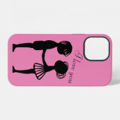 Coque iPhone 12 Je t'aime (Verso Horizontal)