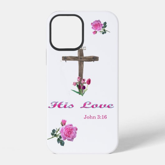 Coque iPhone 12 jean 3:16 (Verso)