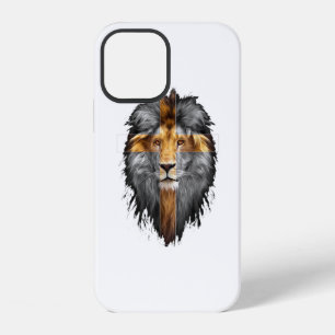 Coque iPhone 12 Jésus Lion De Juda Jésus Croix Foi Chrétien Moi