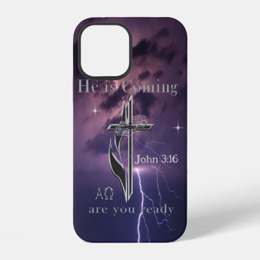 Coque iPhone 12 John 3:16 (Verso)