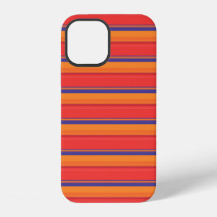 Coque iPhone 12 Jolies rayures colorées d'été
