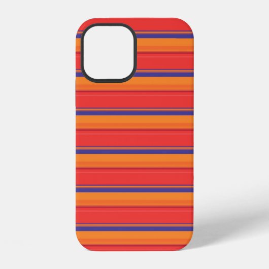 Coque iPhone 12 Jolies rayures colorées d'été (Verso)