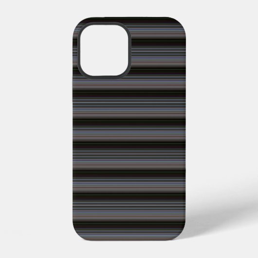 Coque iPhone 12 Jolies rayures rétro modernes (Verso)