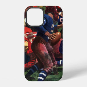 Coque iPhone 12 Joueur de football américain vintage quarterback d