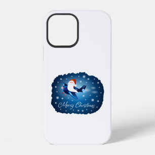 Coque iPhone 12 Joyeux Noël avec le Père Noël