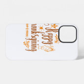 Coque iPhone 12 Joyeux Thanksgiving (Verso Horizontal)