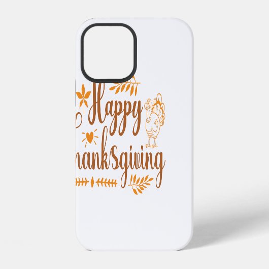Coque iPhone 12 Joyeux Thanksgiving (Verso)