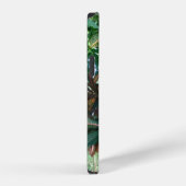 Coque iPhone 12 Jungle Tropical Vert (Côté droit)