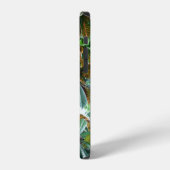 Coque iPhone 12 Jungle Tropical Vert (Côté gauche)