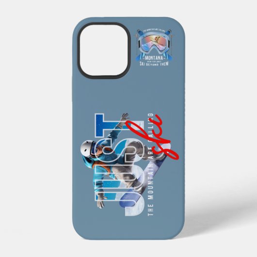 Coque iPhone 12 Just Ski | (Verso)