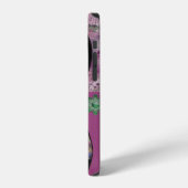 Coque iPhone 12 Kokeshi Fleurie (Côté gauche)