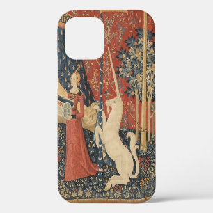 Coque iPhone 12 La Dame et la Licorne Tapisserie Vintage Moyen Âge