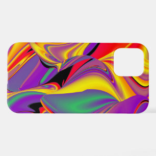Coque iPhone 12 La magie des couleurs Abstrait Rainbowart 3D
